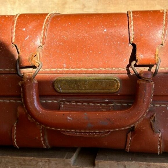Vintage Top Grain Cowhide MAXIMILLIAN Suitcase - Picture 2 of 6
